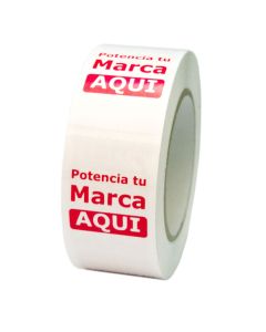 CINTA BLANCA 48 MM. X 50 M. IMPRESA 2 COLORES