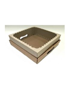 CAJA PARA DESAYUNO 30X30X12 C-VISOR MARRON